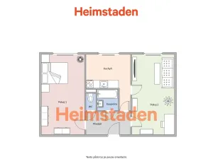 Pronájem bytu 2+1, Karviná - Mizerov, Žižkova, 50 m2