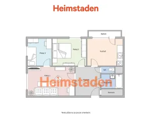 Pronájem bytu 3+1, Orlová - Lutyně, Masarykova třída, 67 m2