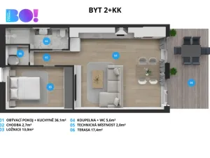 Pronájem bytu 2+kk, Soběšovice, 78 m2