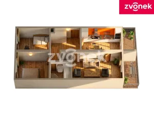 Prodej bytu 3+1, Lukov, U Rybníka, 77 m2