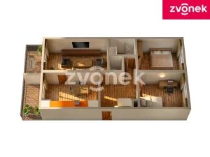 Prodej bytu 3+1, Lukov, U Rybníka, 77 m2