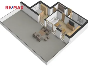 Pronájem bytu 2+kk, Železná Ruda, Klatovská, 43 m2
