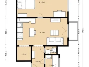 Prodej bytu 2+kk, Praha - Vršovice, Bulharská, 53 m2