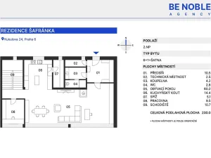 Prodej bytu 6+kk a větší, Praha - Břevnov, Kukulova, 230 m2