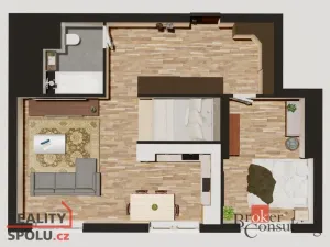 Prodej bytu 2+1, 54 m2