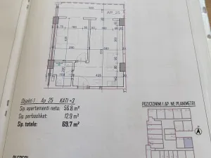 Prodej bytu 1+kk, Rruga Wiena, Golem, Albánie, 37 m2