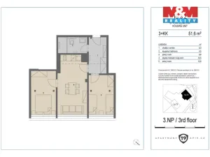 Prodej bytu 3+kk, Merklín - Pstruží, 48 m2
