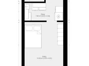 Pronájem bytu 1+1, Rosice, Na Vyhlídce, 24 m2