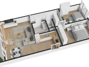 Pronájem bytu 3+1, Neratovice, Za Jednotou, 75 m2