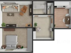 Prodej bytu 2+1, Písek - Budějovické Předměstí, Šafaříkova, 52 m2