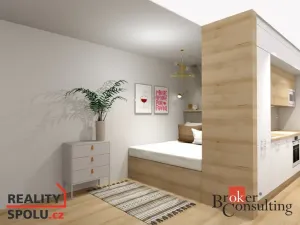 Pronájem bytu 1+kk, Náchod - Staré Město nad Metují, Bartoňova, 40 m2