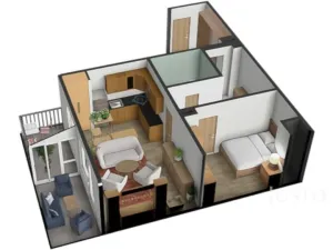 Prodej bytu 2+kk, Písek, Zátavské nábř., 46 m2