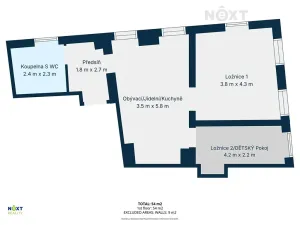Pronájem bytu 3+kk, Vrchlabí, Vančurova, 54 m2