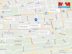 Pronájem bytu 2+kk, Praha - Vinohrady, Slezská, 42 m2