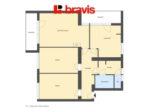 Prodej bytu 3+1, Brno - Komín, Ulrychova, 110 m2