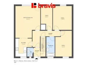 Prodej rodinného domu, Ořechov, Brněnská, 102 m2