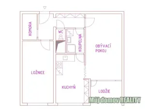 Pronájem bytu 2+1, Praha - Kobylisy, Bojasova, 63 m2