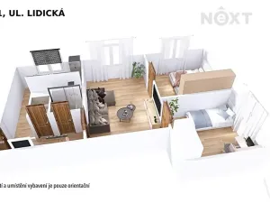 Pronájem bytu 3+1, Šumperk, Lidická, 68 m2