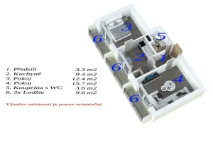 Pronájem bytu 2+1, Bučovice, Fučíkova, 44 m2