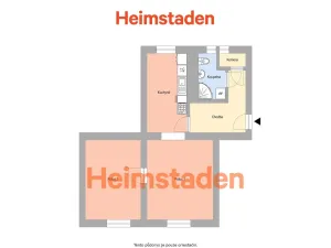 Pronájem bytu 2+1, Havířov - Město, Šmeralova, 54 m2