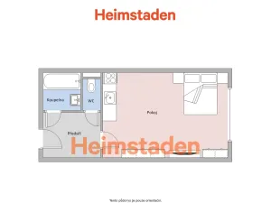 Pronájem bytu 1+kk, Ostrava - Poruba, Matěje Kopeckého, 28 m2