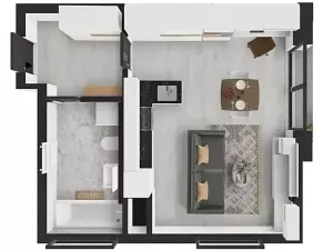 Pronájem bytu 1+kk, Heřmanova Huť, U Pondu, 34 m2