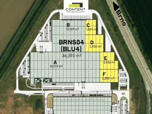 Pronájem výrobních prostor, Blučina, 2920 m2