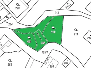 Prodej pozemku pro bydlení, Ústí nad Labem - Vaňov, Myslivečkova, 551 m2