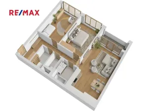 Prodej bytu 3+kk, Praha - Karlín, Breitfeldova, 90 m2