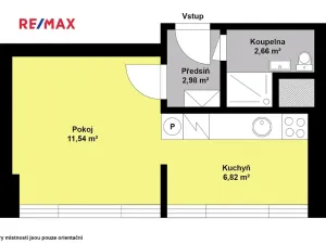 Prodej bytu 1+1, Kolín, Na Magistrále, 24 m2