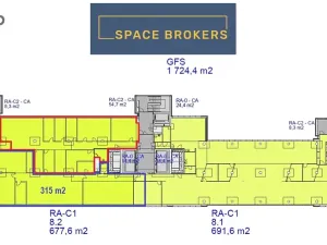 Pronájem kanceláře, Praha - Krč, Olbrachtova, 675 m2