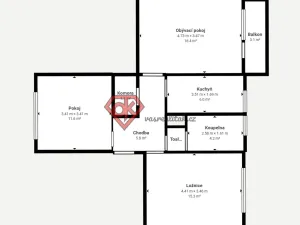 Prodej bytu 3+1, Ústí nad Orlicí, Chodská, 68 m2