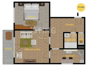 Prodej bytu 2+1, Ostrava, Rodimcevova, 70 m2