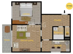 Prodej bytu 2+1, Ostrava, Rodimcevova, 70 m2