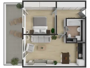 Pronájem bytu 2+kk, Chrudim, Luhanova, 48 m2