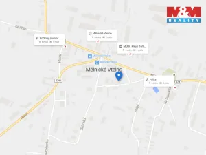 Pronájem bytu 3+kk, Mělnické Vtelno, Mělnická, 52 m2