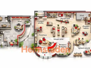 Pronájem kanceláře, Havířov - Město, nám. Republiky, 376 m2