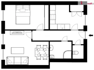 Pronájem bytu 2+1, Litoměřice - Litoměřice-Město, Anenská, 62 m2