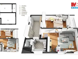 Pronájem bytu 2+kk, Mladá Boleslav - Mladá Boleslav III, U Kasáren, 56 m2
