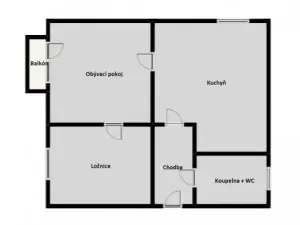 Prodej bytu 2+1, Ostrov, Myslbekova, 63 m2