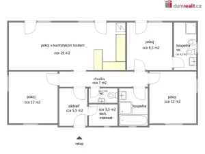 Pronájem rodinného domu, Mělník, Jasanová, 90 m2