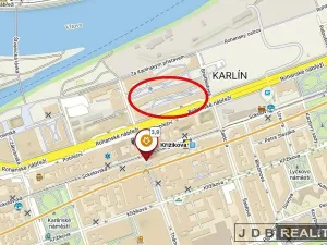 Pronájem kanceláře, Praha - Karlín, Rohanské nábřeží, 25 m2