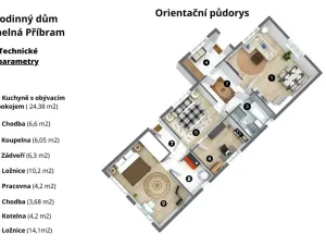 Prodej rodinného domu, Uhelná Příbram, 135 m2
