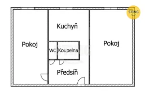 Prodej bytu 2+1, Ostrava, Krasnoarmejců, 52 m2