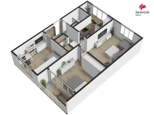 Prodej bytu 3+1, Plzeň, Baarova, 68 m2