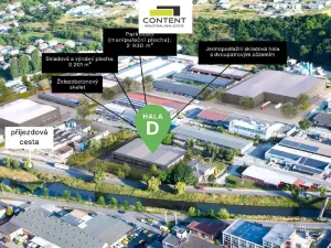 Pronájem výrobních prostor, Zlín, Rybníky V, 2200 m2