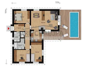 Prodej rodinného domu, Hosín, 104 m2