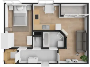 Prodej bytu 2+kk, Klecany, V Honech, 46 m2