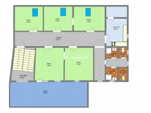 Prodej kanceláře, Zápy, 260 m2