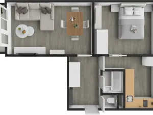 Pronájem bytu 2+1, Praha - Vokovice, Arabská, 54 m2